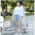 ECO friendly waterproof adult pvc raincape